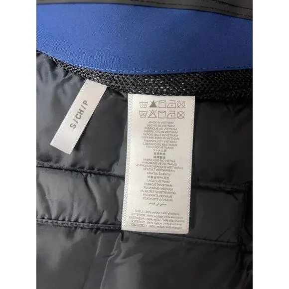 Michael Kors Mens Commuter 3 In 1 Jacket Blue Stretch Water Repellent S New